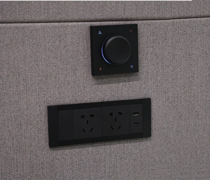 large soundproof meeting pod grey 5 3-4 person meeting pod, Office Pod manufacture