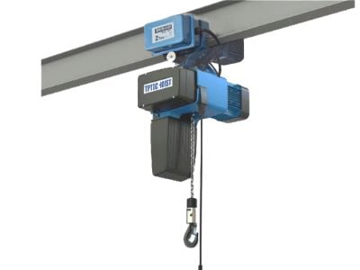 Chain hoist: Up to 5,000 kg for flexibility and durability in lifting.