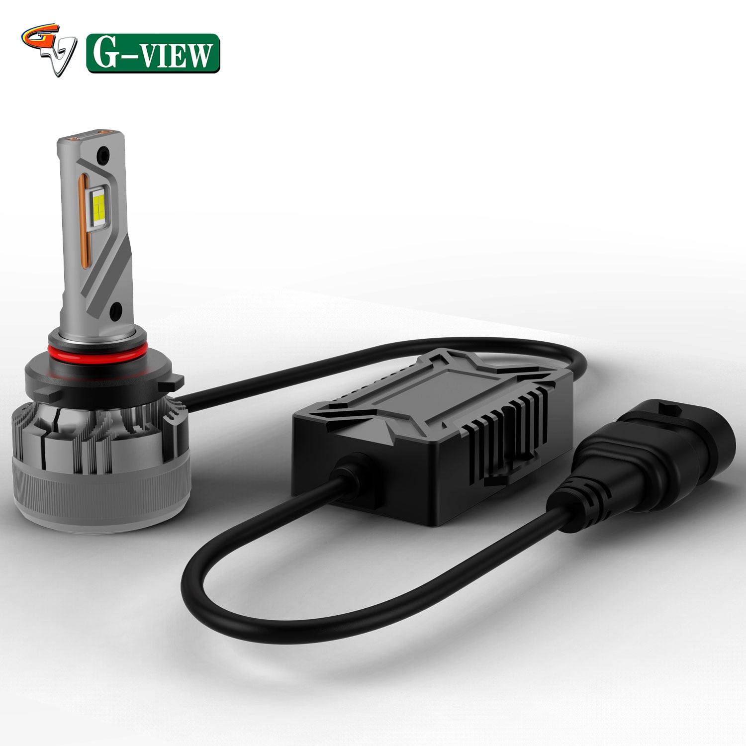 G-View Auto Lighting System Led Headlights LED Bulbs 6000K H7 9005 9006 Extremely Bright Super Heat Rejection Car LED Headlight details