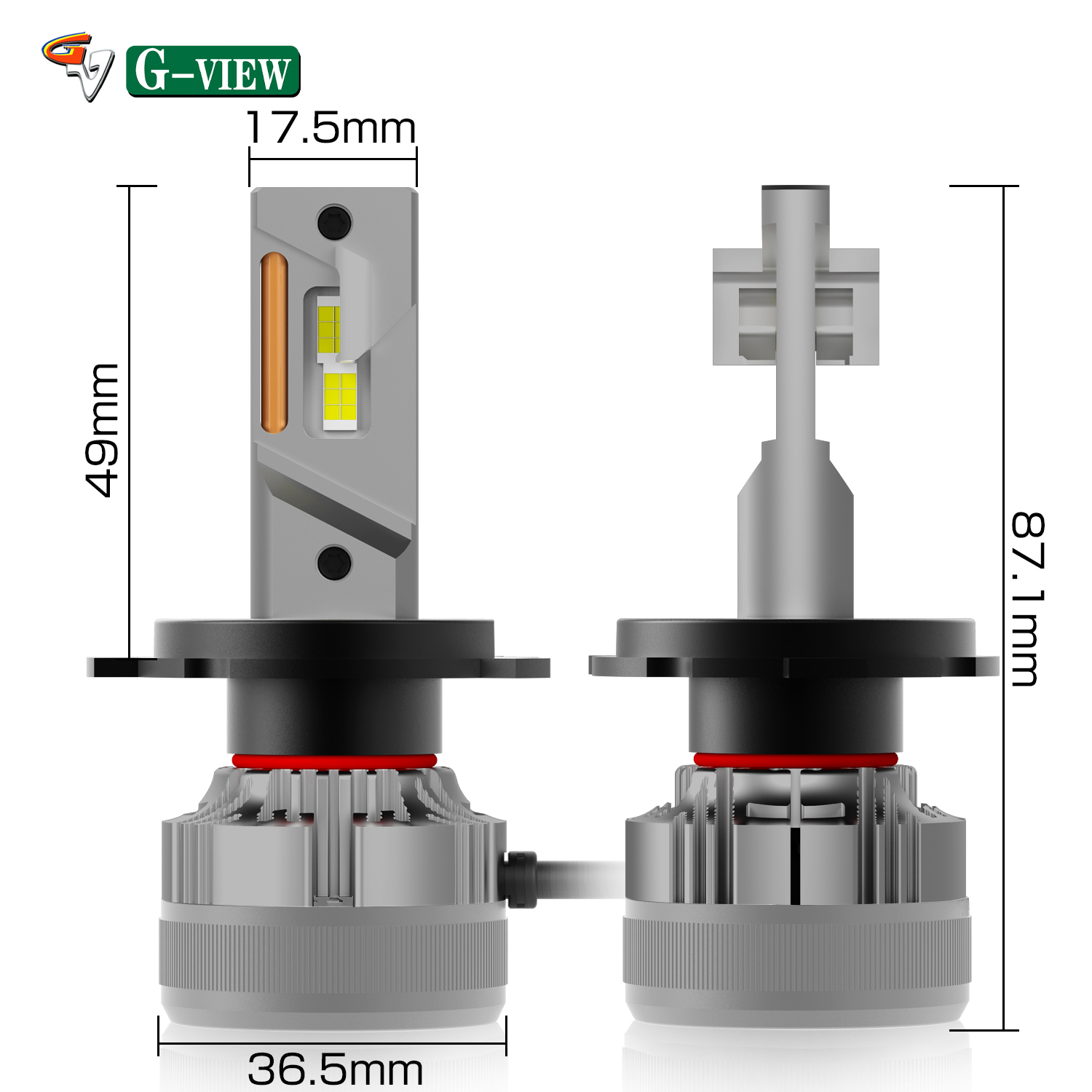 G-View G12W Auto Lighting System 30000lm Car Accessories Light H4 H7 H1 H8 H11 9005 9006 130W Led Car Light Led Headlight Kit supplier