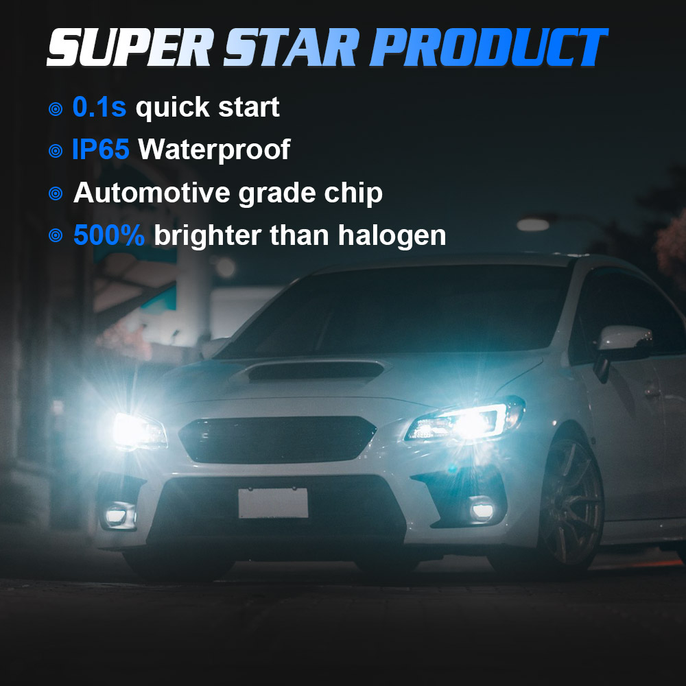Gview GMX Mini Fan 8000lm 60 Watts Led Headlights 6000K Color Temperature Led Headlamp Led Light Bulb for Auto Accessories supplier