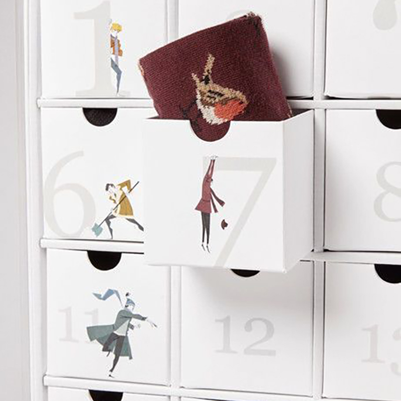 Luxury Personalized Custom Logo Beauty Makeup Collection Advent Calendar Box factory
