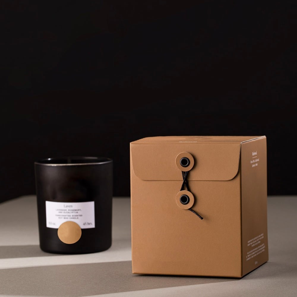 Handmade aromatherapy packaging box fashion design luxury buckle gift box packaging for candle manufacture