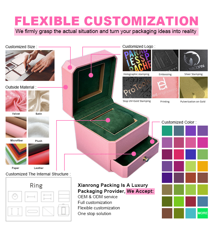 Elegant wholesale Packaging Velvet Jewelry Box Ring Earrings Pendant Bracelet Necklace display box bracelet packaging factory