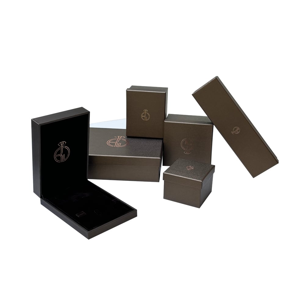 Luxury custom logo wholesale jewelry velvet earrings necklace bracelet packaging box leather small large ring jewelry box details