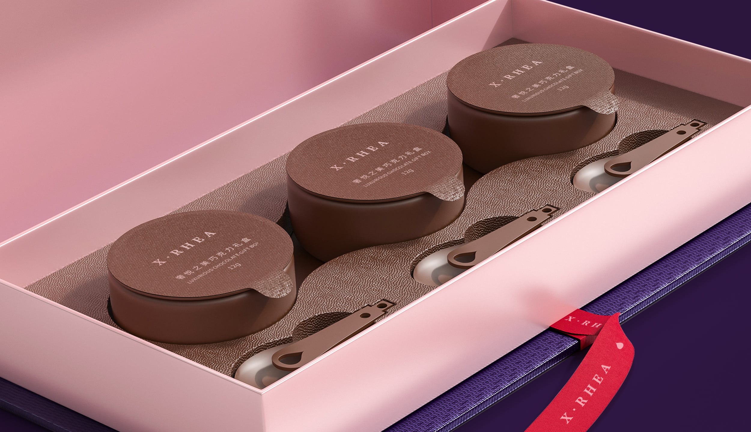 Custom chocolate dates luxury gift paper box with grid and divider gift chocolate bar laser boxes details