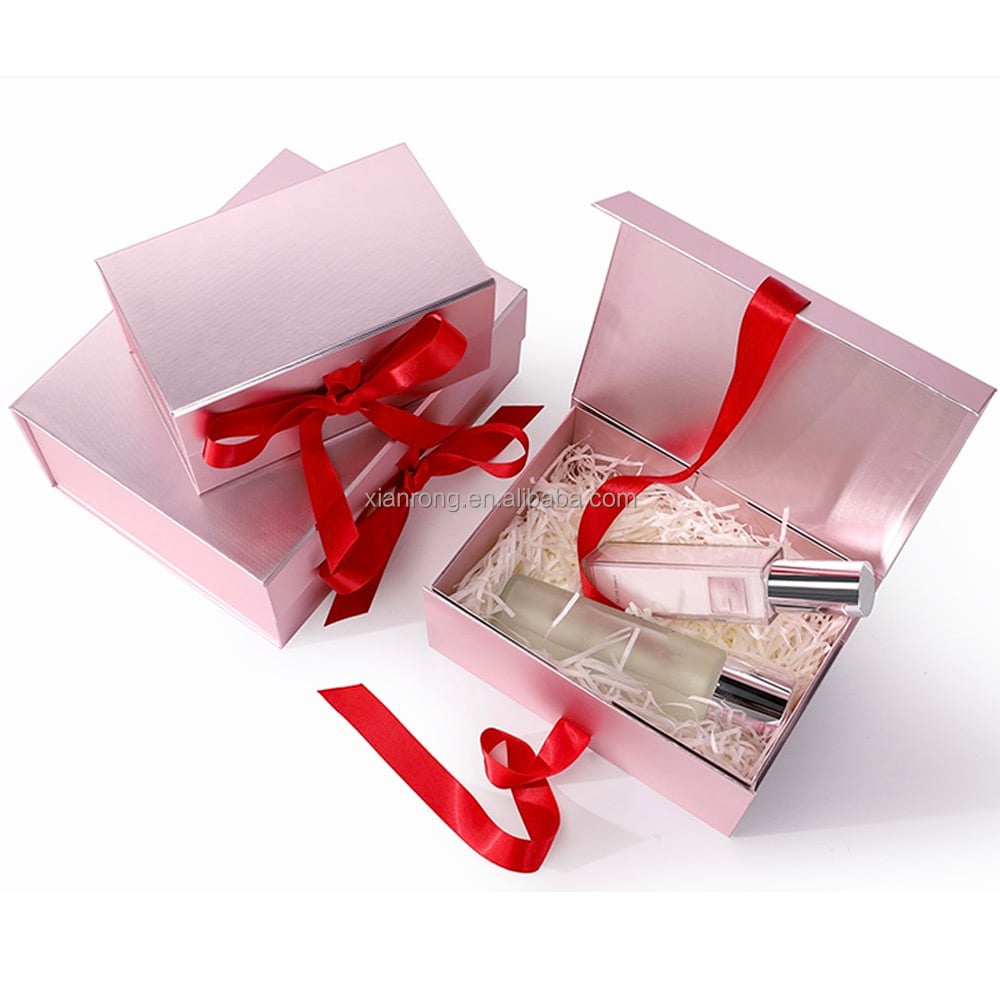 Custom personal logo magnet box ready to ship large black luxury gift box with magnetic closure box manufacture