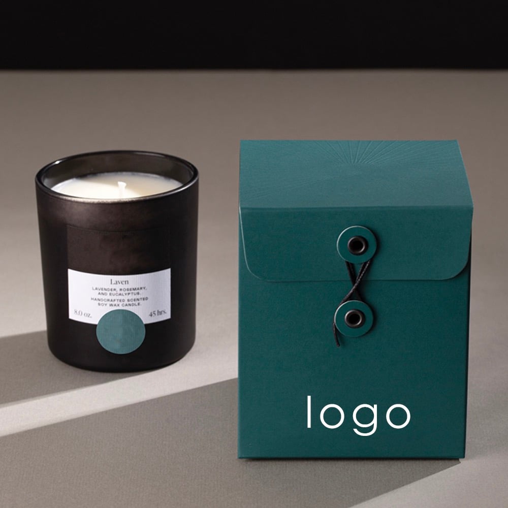 Handmade aromatherapy packaging box fashion design luxury buckle gift box packaging for candle details