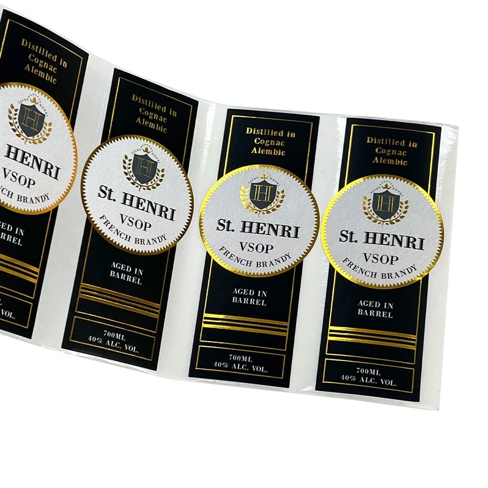 Manufacturers Custom Private Brand Name Printing Logo Adhesive Roll Labels Stickers for Packaging factory