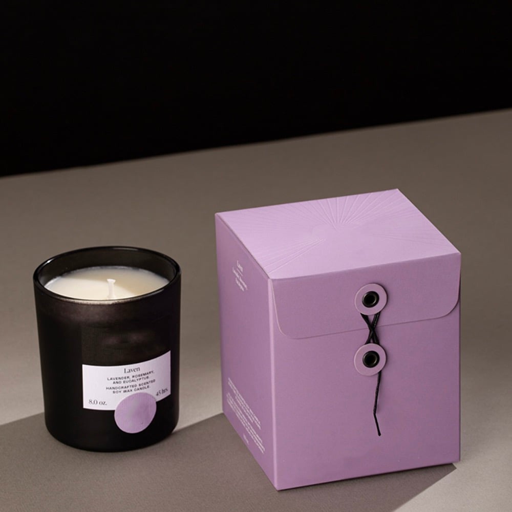 Handmade aromatherapy packaging box fashion design luxury buckle gift box packaging for candle supplier