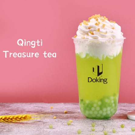 Green Grape Fruit Flavor Bubble Tea