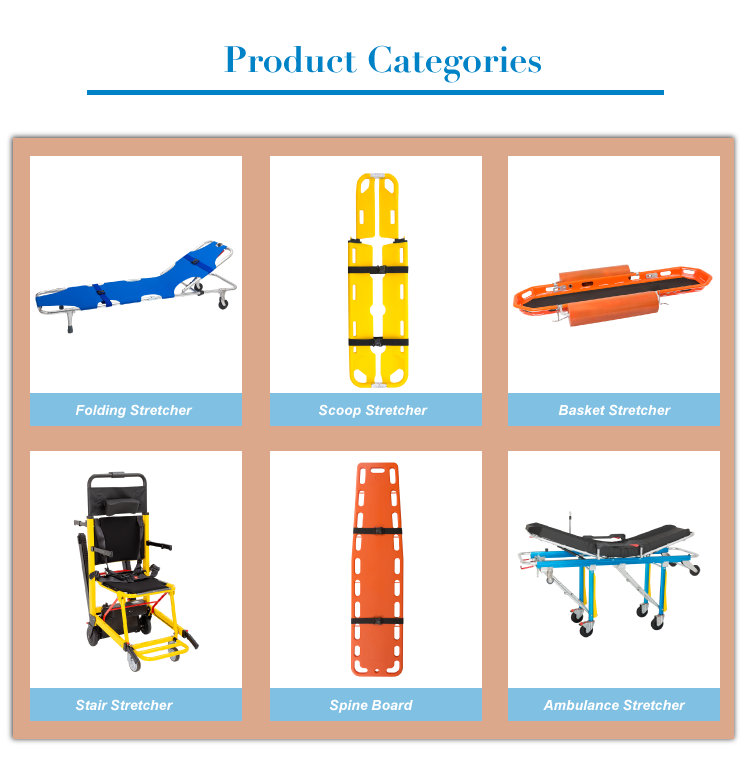 YXH-4A Aluminum Alloy Detachable hospital Scoop Stretcher details