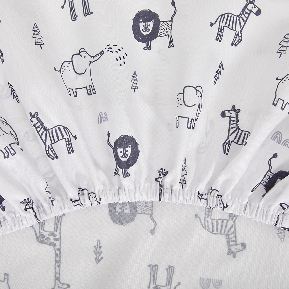 100% Cotton Organic Acceptable Animal Party Theme Nursing Crib Set Bedding Soft Baby Bedding Set manufacture
