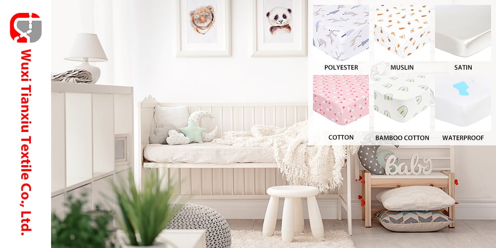 3PK Soft Breathable Muslin Cotton Printed Baby Bed Cover Colorful Floral Design Muslin Crib Sheet factory