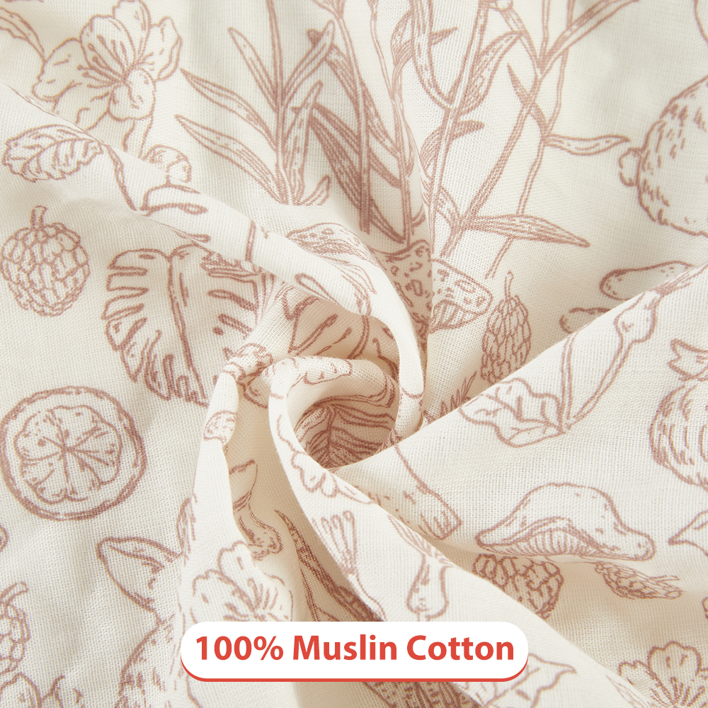 Low MOQ 100% Soft Muslin Crib Sheets Cotton Baby Fitted Crib Sheet factory