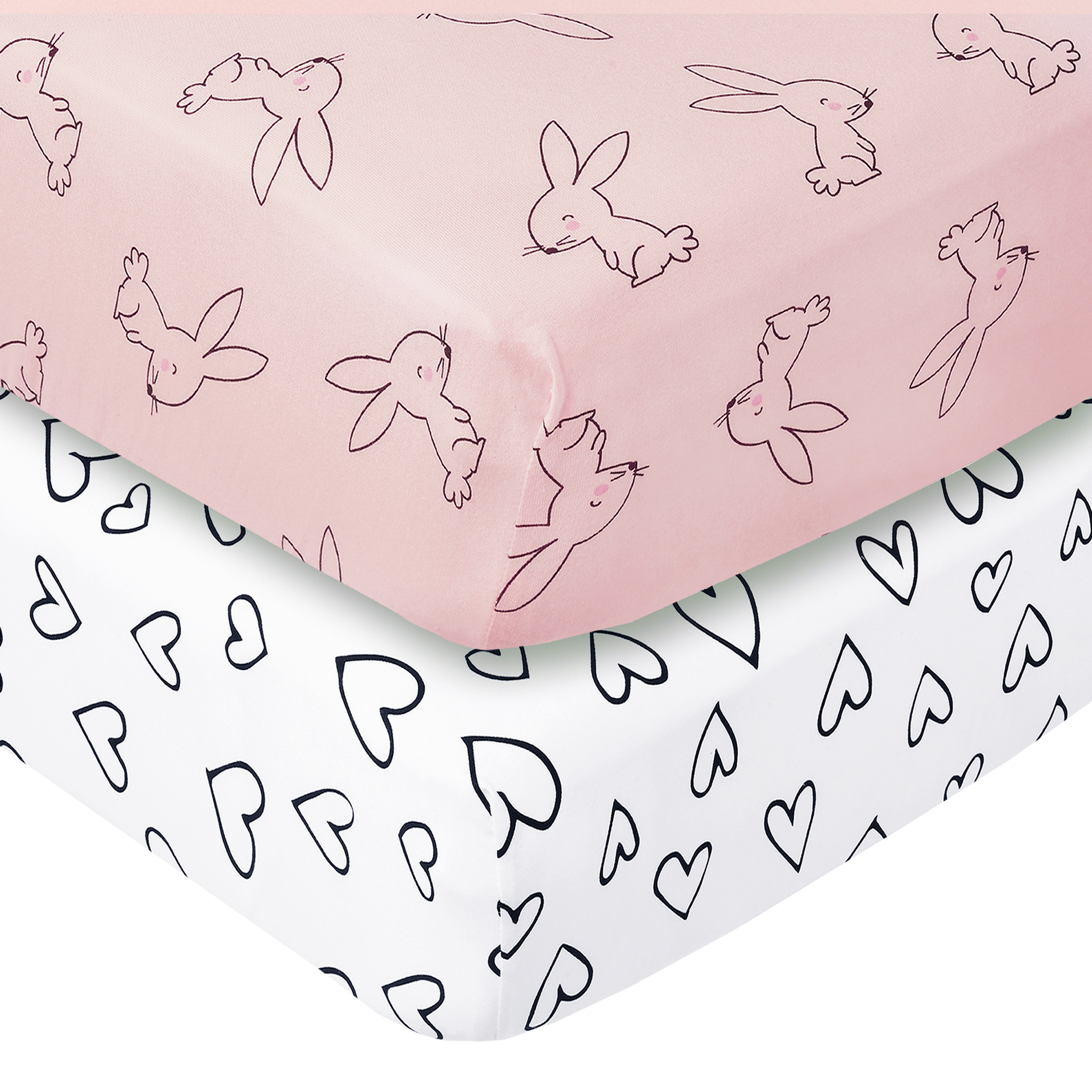 3-Piece Pink Soft Nursery Baby Comforter Set Comforter Quilt 2 Fitted Crib Sheets Microfiber Crib Bedding Sets for Girls factory