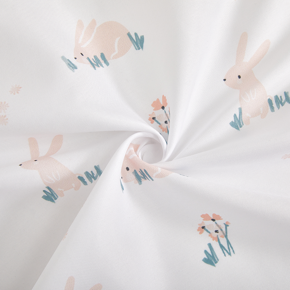 Cartoon rabbit theme luxury infant bedding cot set new born baby girl crib bedding set details