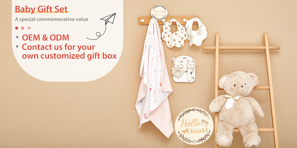 6PK Minky Dot Baby Blanket Baby Rattle Bells Newborn Swaddle Blanket Set with Wooden Birth Announcement Card details