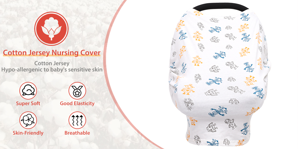 Cotton Jersey Nursing Apron 360 Degree Privacy Super Soft Nursing Cover for Breastfeeding supplier