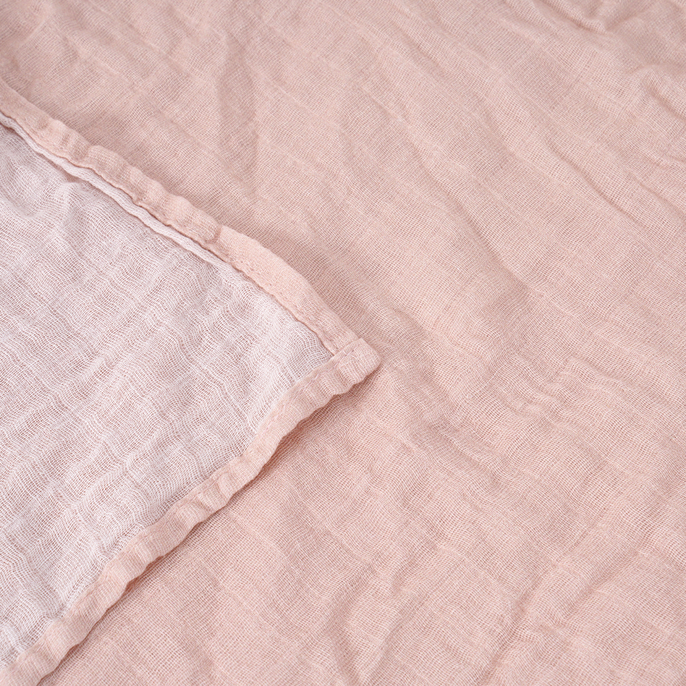 70% bamboo 30% cotton solid muslin blanket baby swaddle blanket supplier