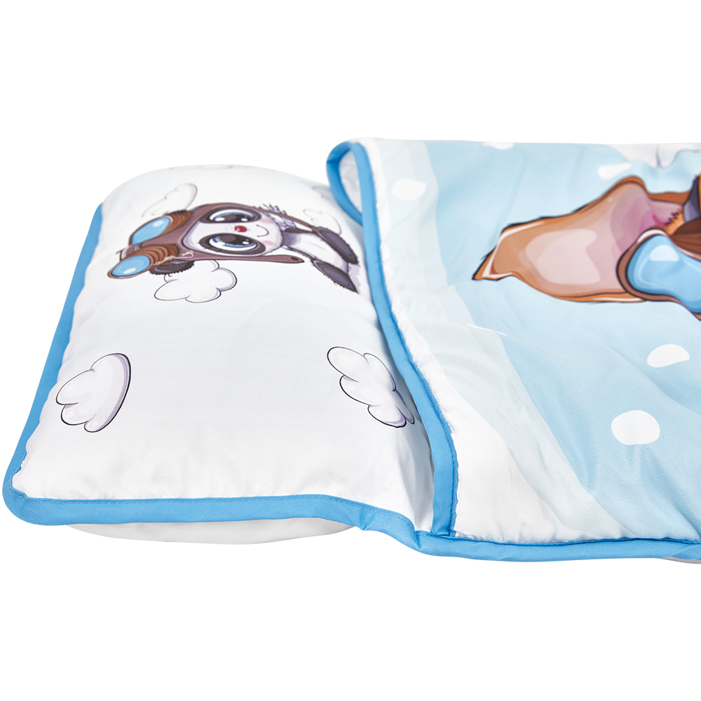 Low MOQ Fly Dog Unisex Kid Sleeping Mat Removable Pillow Soft Toddler Nap Mat manufacture