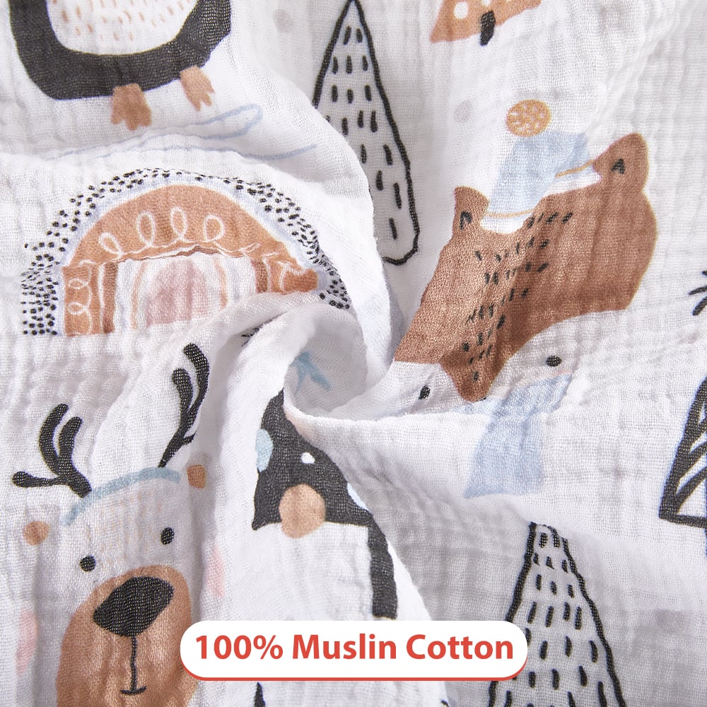 100% Cotton Muslin Extra Soft Baby Sheet Standard Baby Crib Toddler Mattress Fitted Crib Sheet supplier
