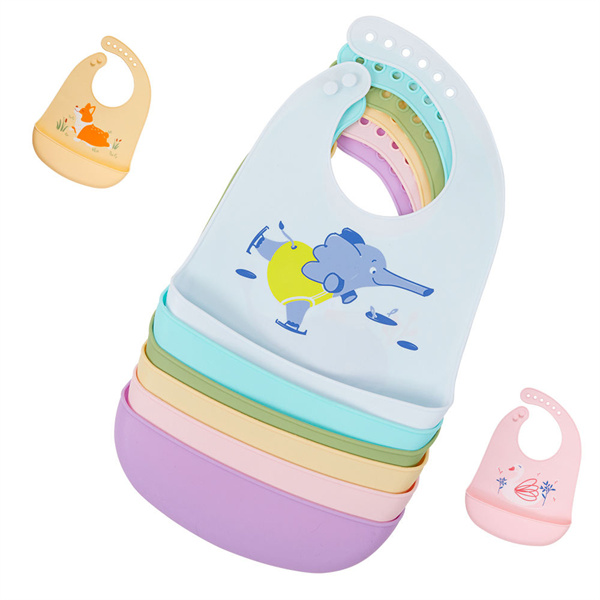 Hot search "Drool Bibs with Adjustable Snaps" for a secure and comfortable fit