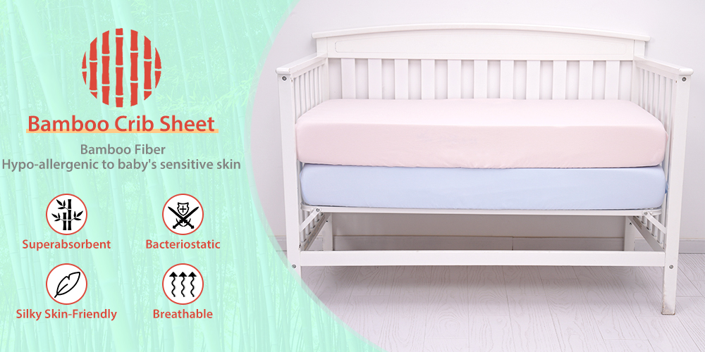Bamboo Stain Crib Sheets Custom Organic Cot Bed Sheets factory