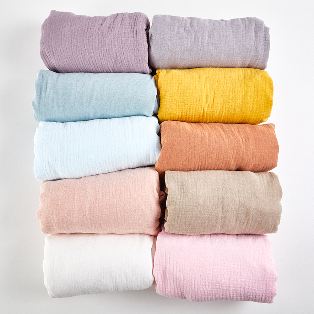 Neutral Muslin Cotton Baby Bed Cover Fitted Sheet Solid Crib Sheets factory