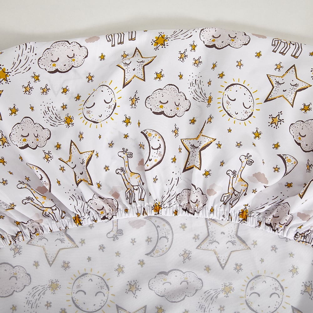 Cartoon Animal Deer Design Baby Cot Bedding Crib Bed Linen Comforter Sheet Set Crib Bedding manufacture