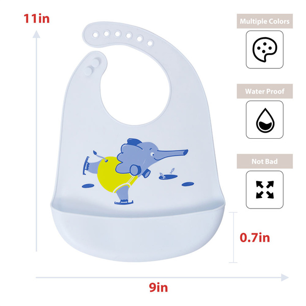 Best-selling "Silicone Bibs" easy to clean and durable for everyday use