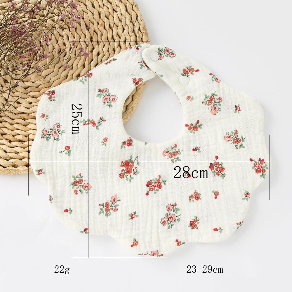 Organic Cotton Acceptable 100% Muslin Super Absorbent Cotton Baby Bib factory