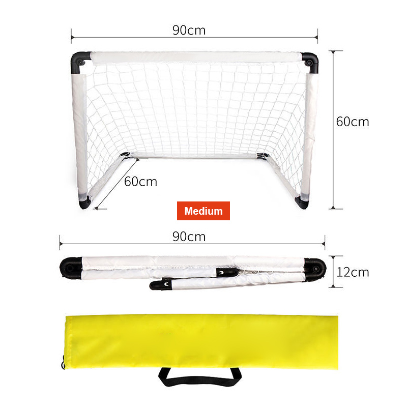 Custom logo mini professional folding portable football soccer goal net for kids training manufacture