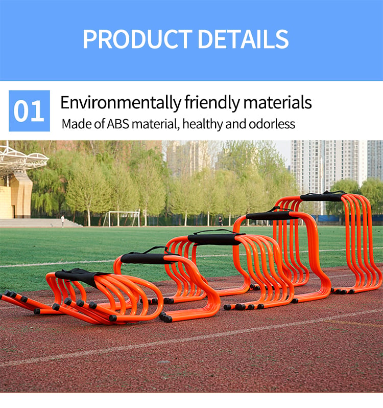 product adjustable pvc fitness sports football training equipment soccer speed agility training hurdles-3