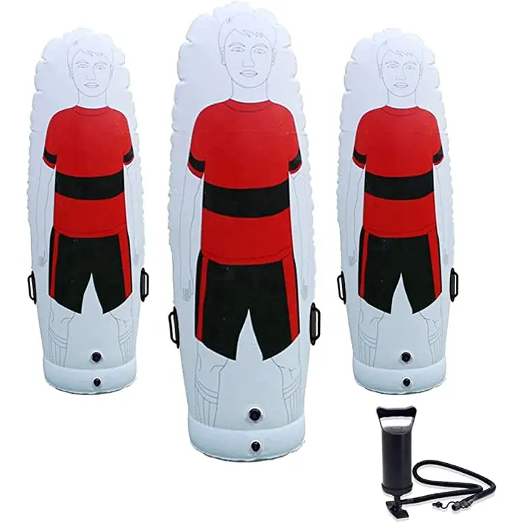 product hot sale soccer training equipment pvc inflatable free kick football dummy goalkeeper soccer training dummy-2