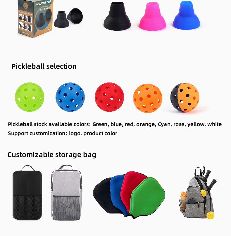 product customizable carbon fiber pickleball paddle racket usapa approved pp honeycomb core racket-12
