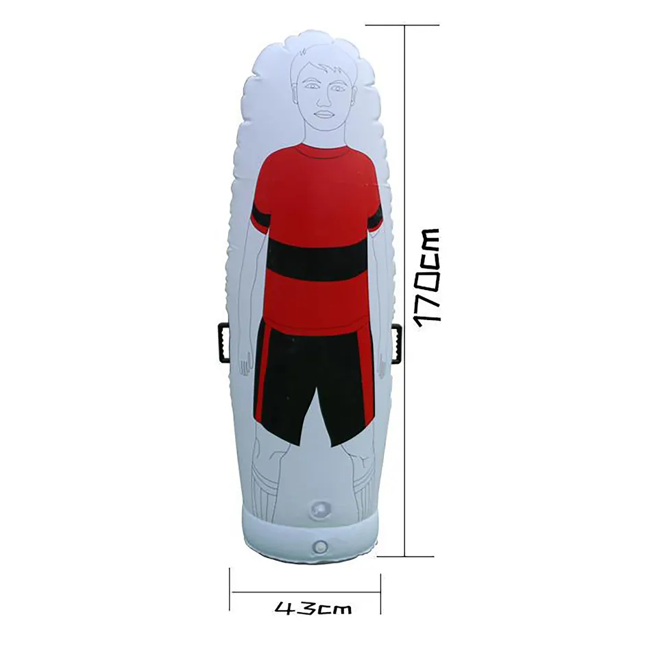 product hot sale soccer training equipment pvc inflatable free kick football dummy goalkeeper soccer training dummy-3