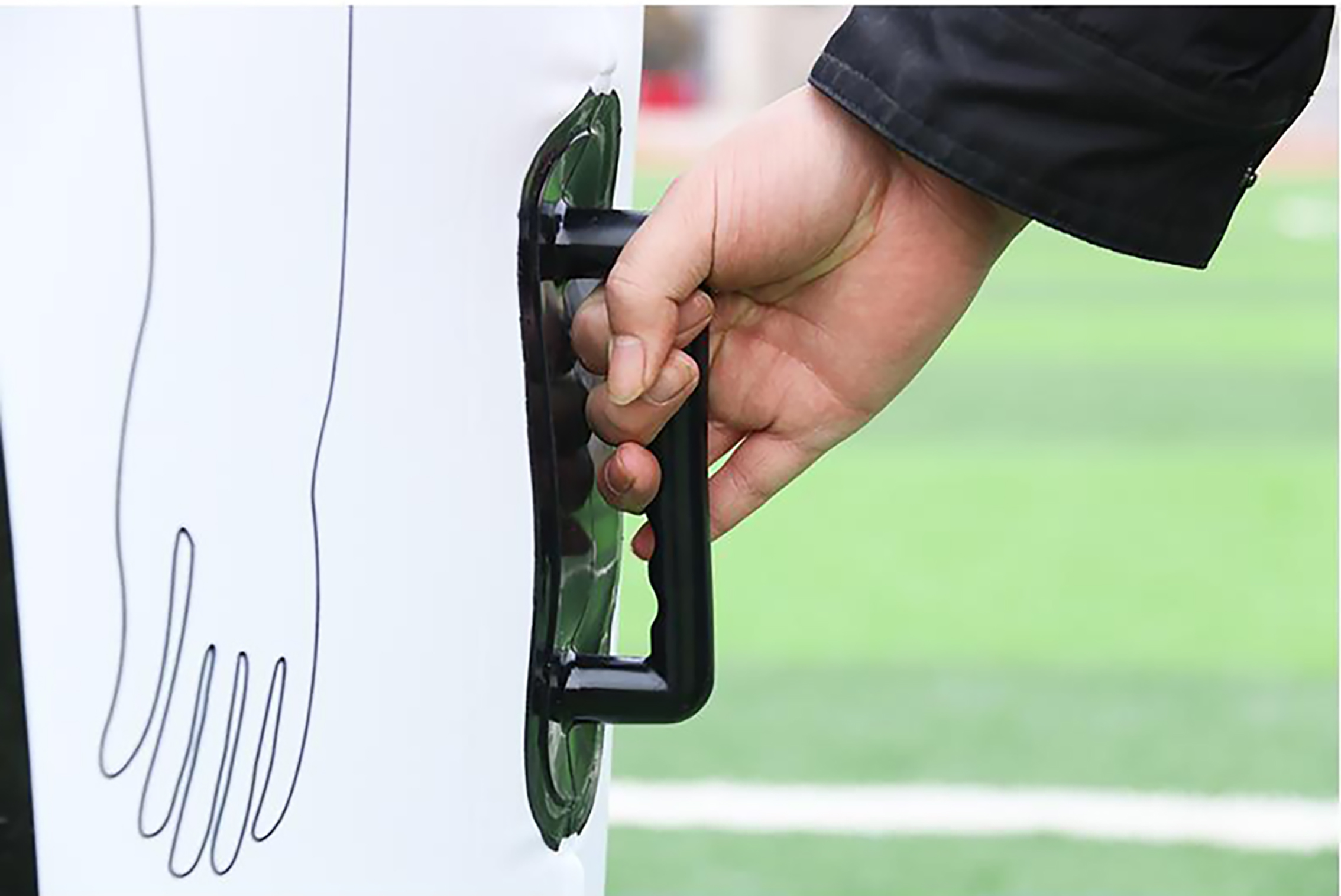 product hot sale soccer training equipment pvc inflatable free kick football dummy goalkeeper soccer training dummy-5