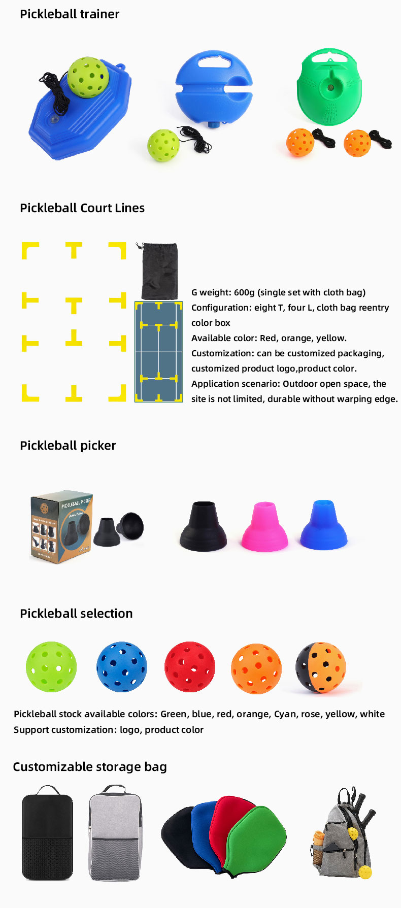 product custom 22 ft pickleball net set with metal frame and pe net portable pickle ball net system for indoor outdoor-10