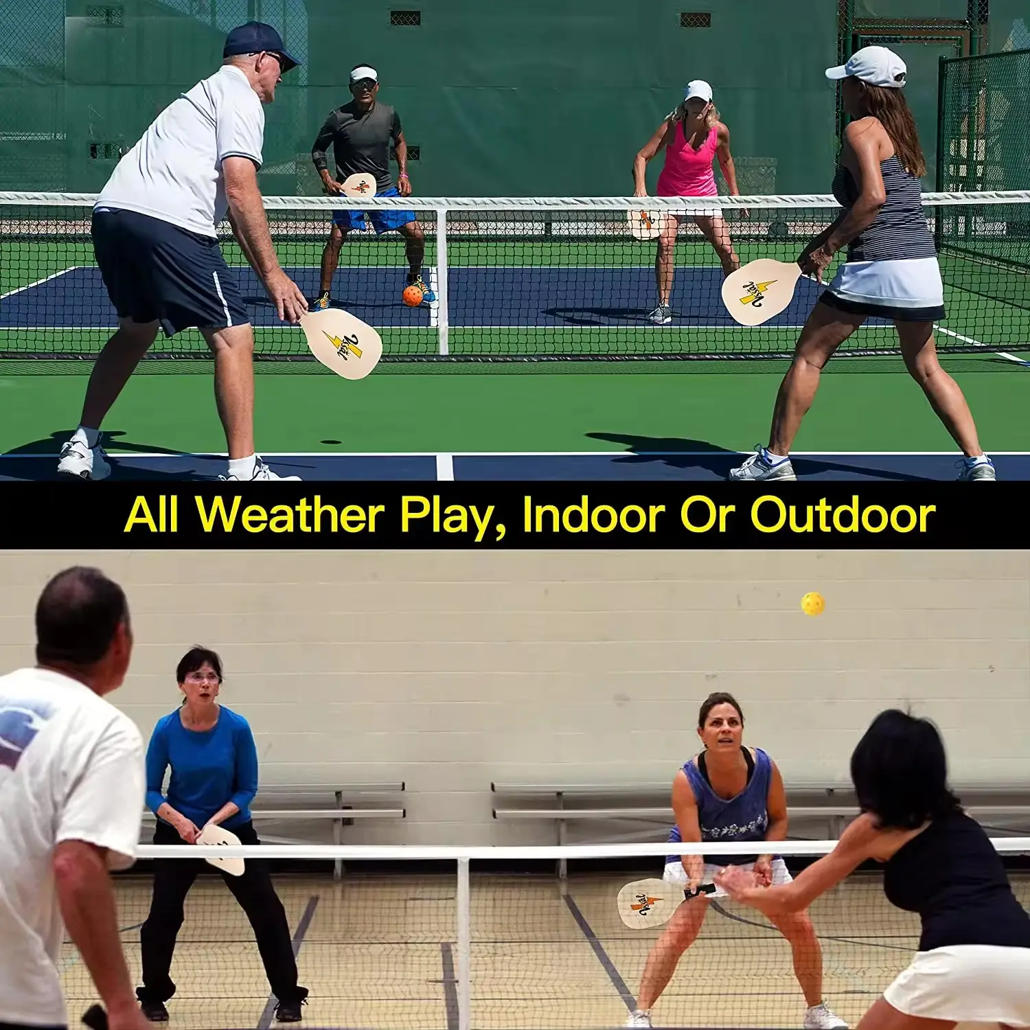 product custom 22 ft pickleball net set with metal frame and pe net portable pickle ball net system for indoor outdoor-9