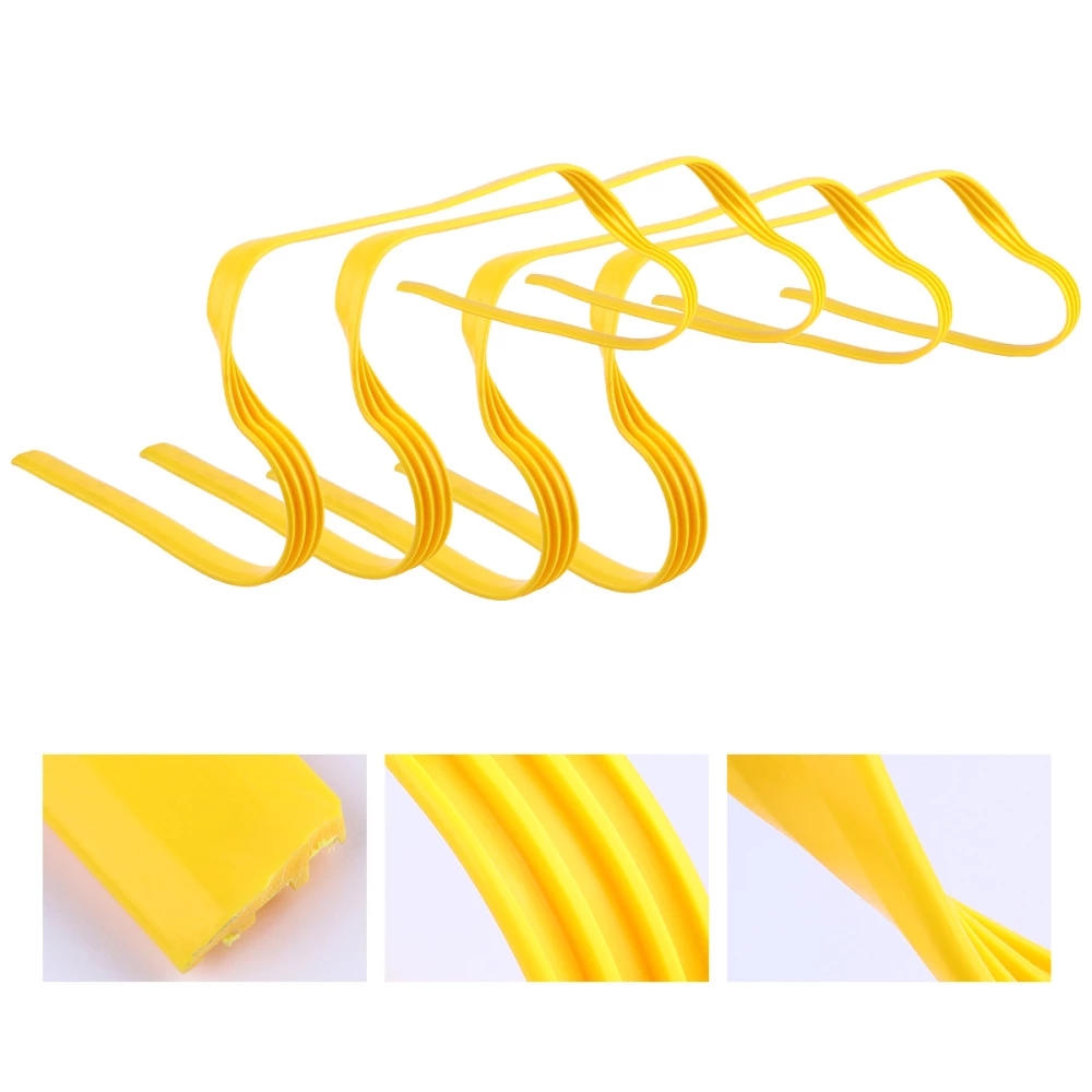 product football soccer speed training equipment set agility ladder 12 soccer cones 4 hurdles running parachute agility ladder-8