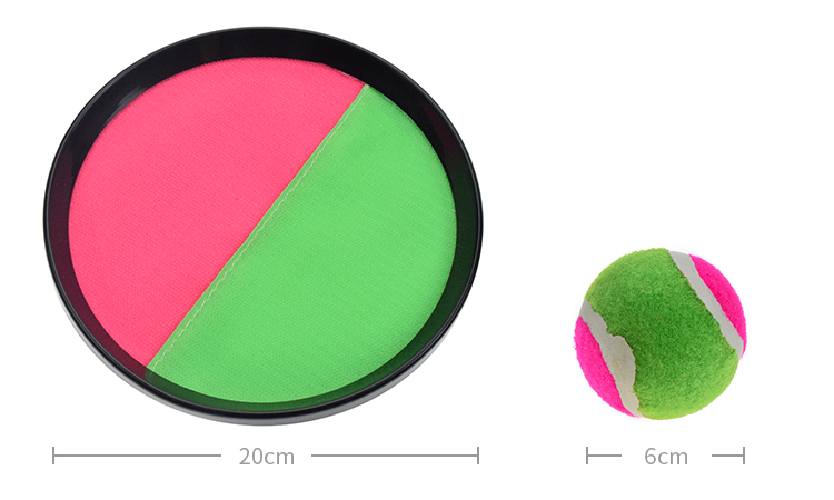 product unisex sports toy beach ball catching toss sticky set pp plastic paddle games catch ball toys for kids customizable logo-1