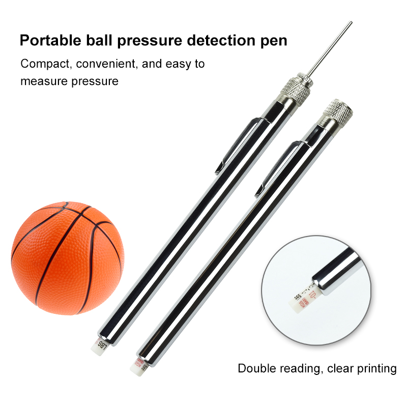 product portable pen type ball pressure gauge with needle clip 0 20lbs for basketball football-1