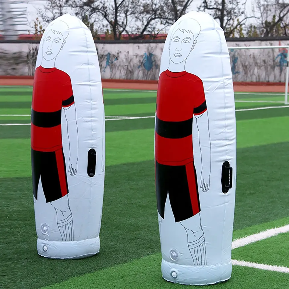product hot sale soccer training equipment pvc inflatable free kick football dummy goalkeeper soccer training dummy-7