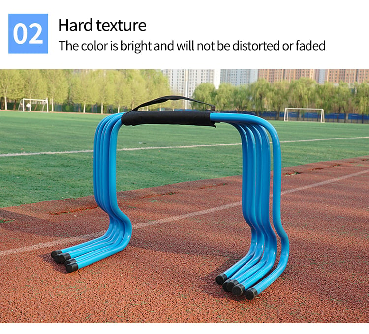 product adjustable pvc fitness sports football training equipment soccer speed agility training hurdles-4