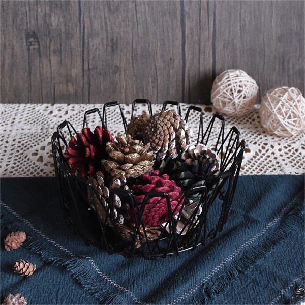 Rustic Charm Meets Practicality with an Iron Storage Basket