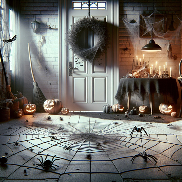 近所の人たちを驚かせる屋外ハロウィン装飾