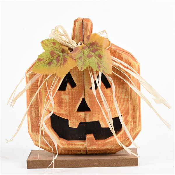Abóboras de Madeira Únicas para Halloween