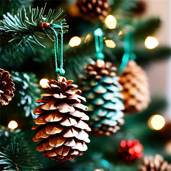 Festliche XMAS Tannenzapfen-Tischdekorationsstücke