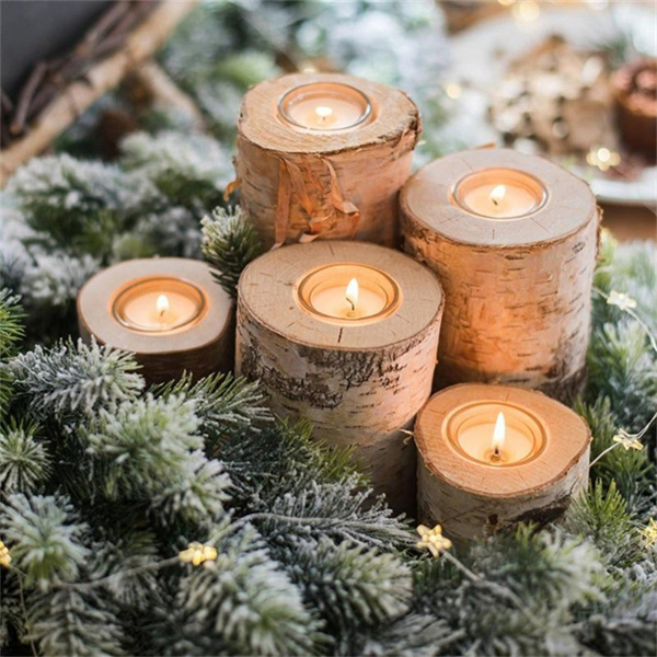 Feiere stylisch mit einzigartigen Holz-Kerzenhaltern für Weihnachten